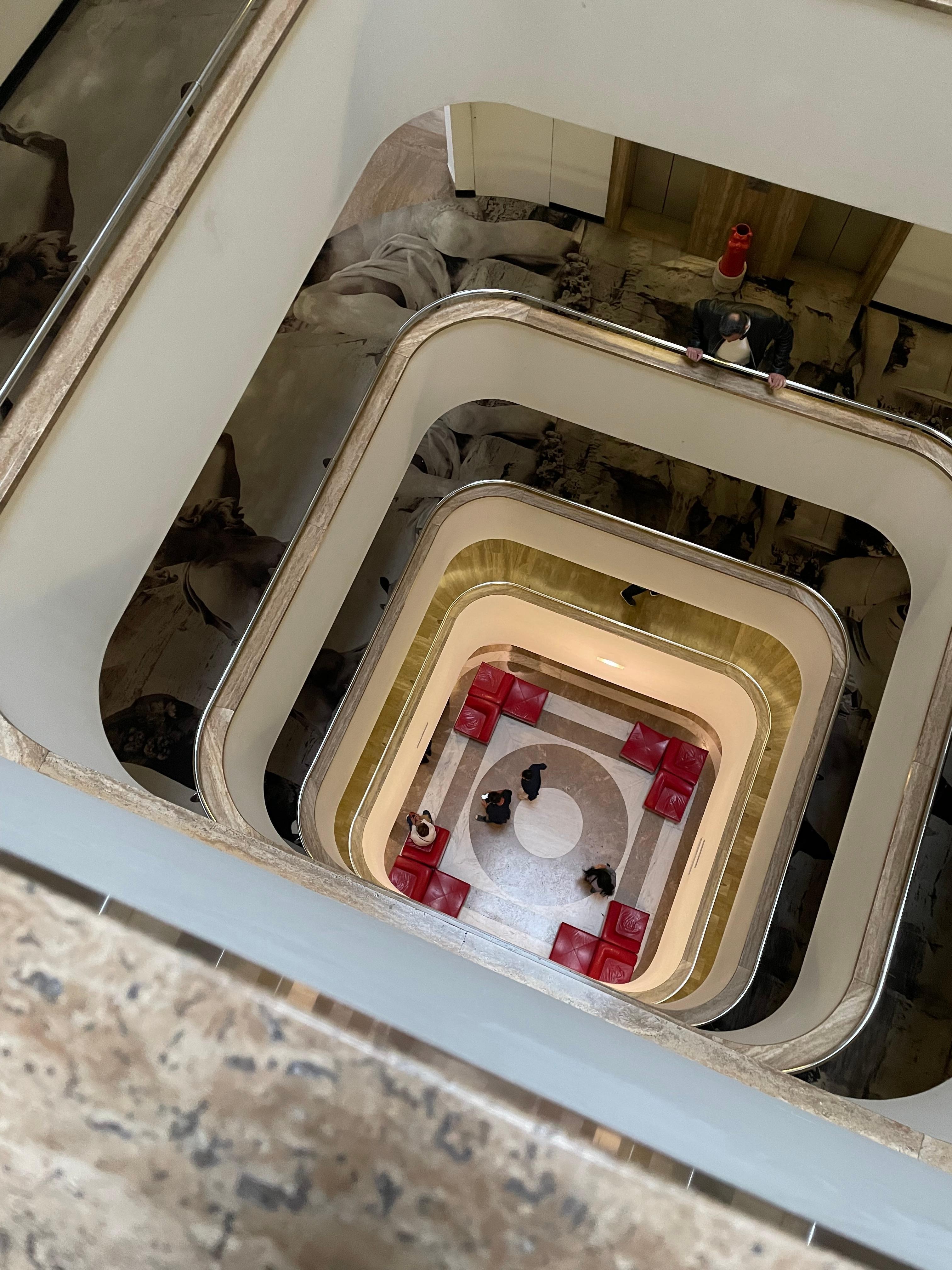 View from our floor to the ground floor