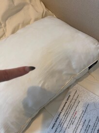 stained pillows