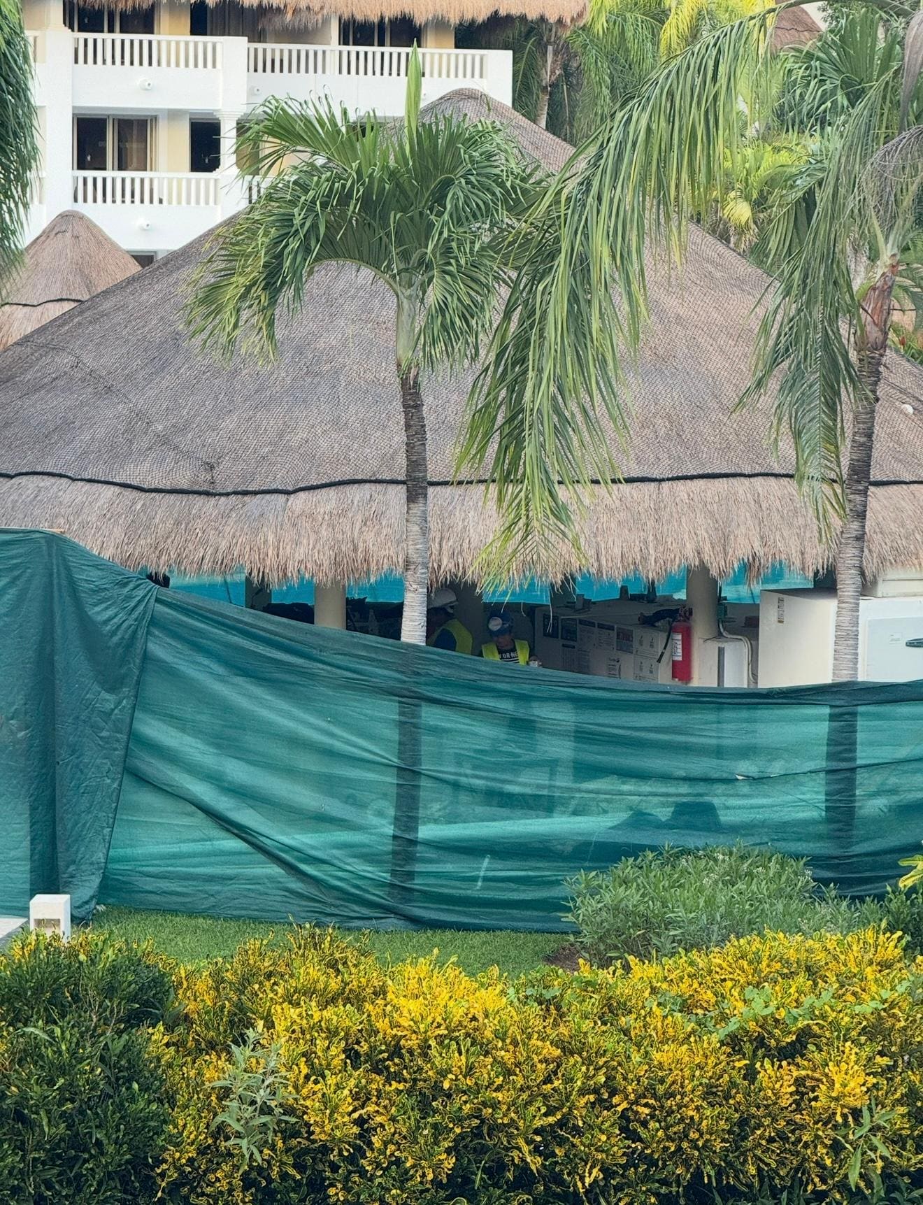 This was the pool bar directly across from our room, which had active jackhammering and construction all day long. 