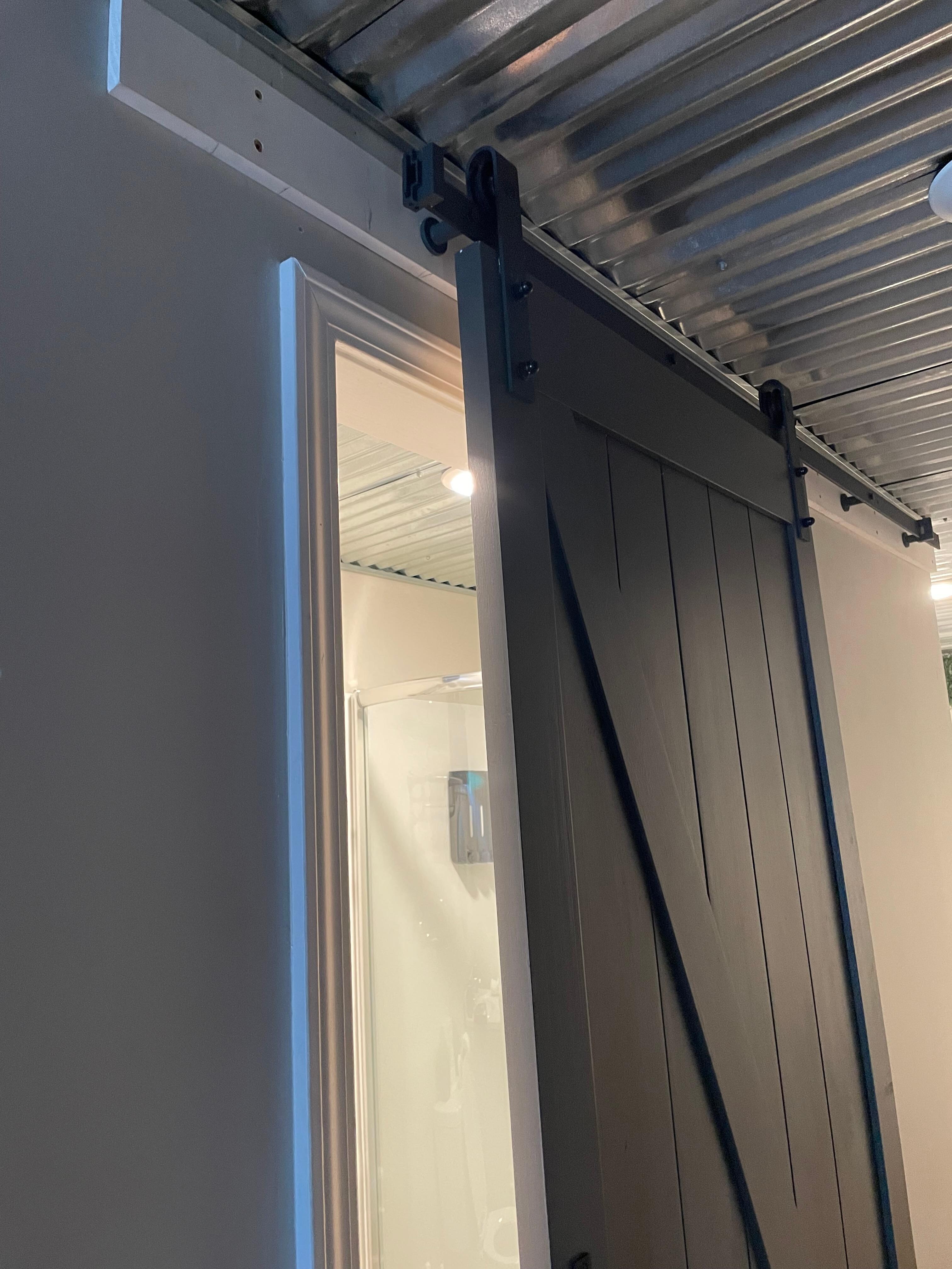 This is as far as a bathroom door was closed. There was no privacy.