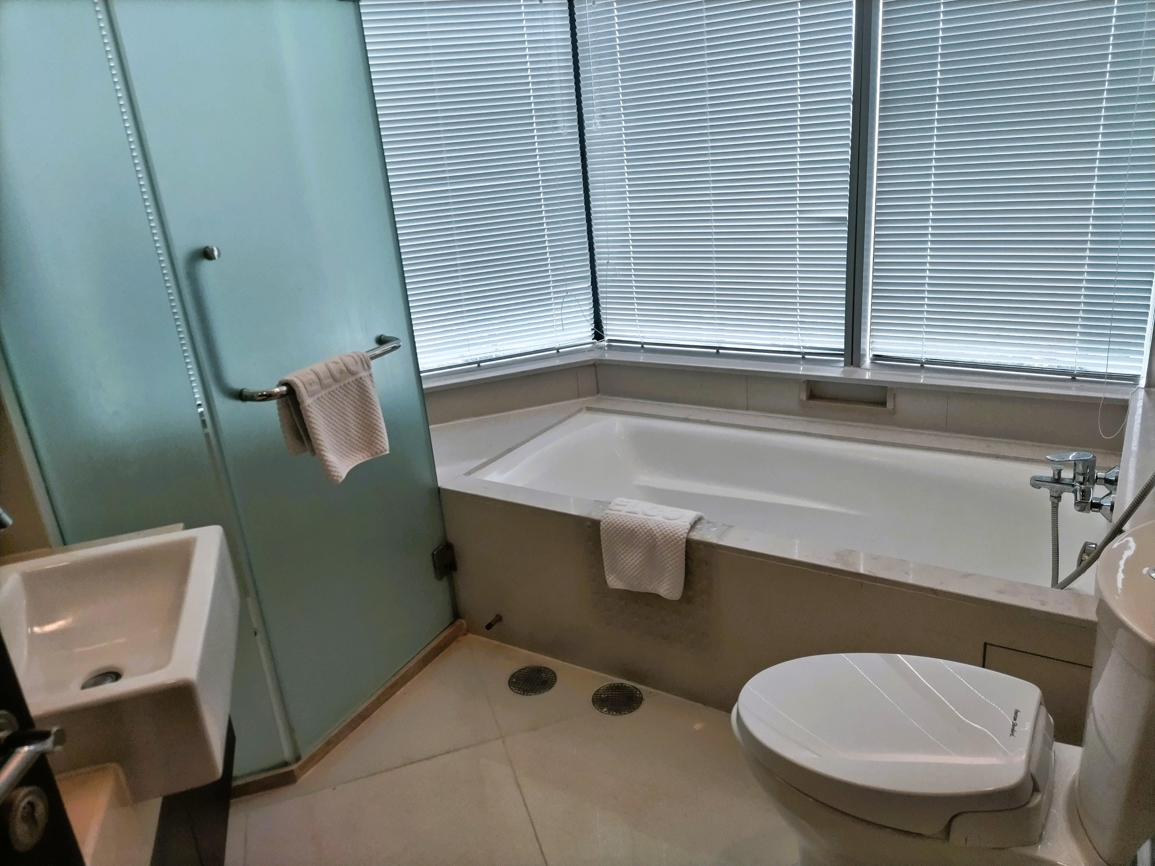 バスタブ付き、シャワー室は別にある