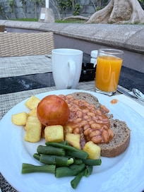 Breakfast.