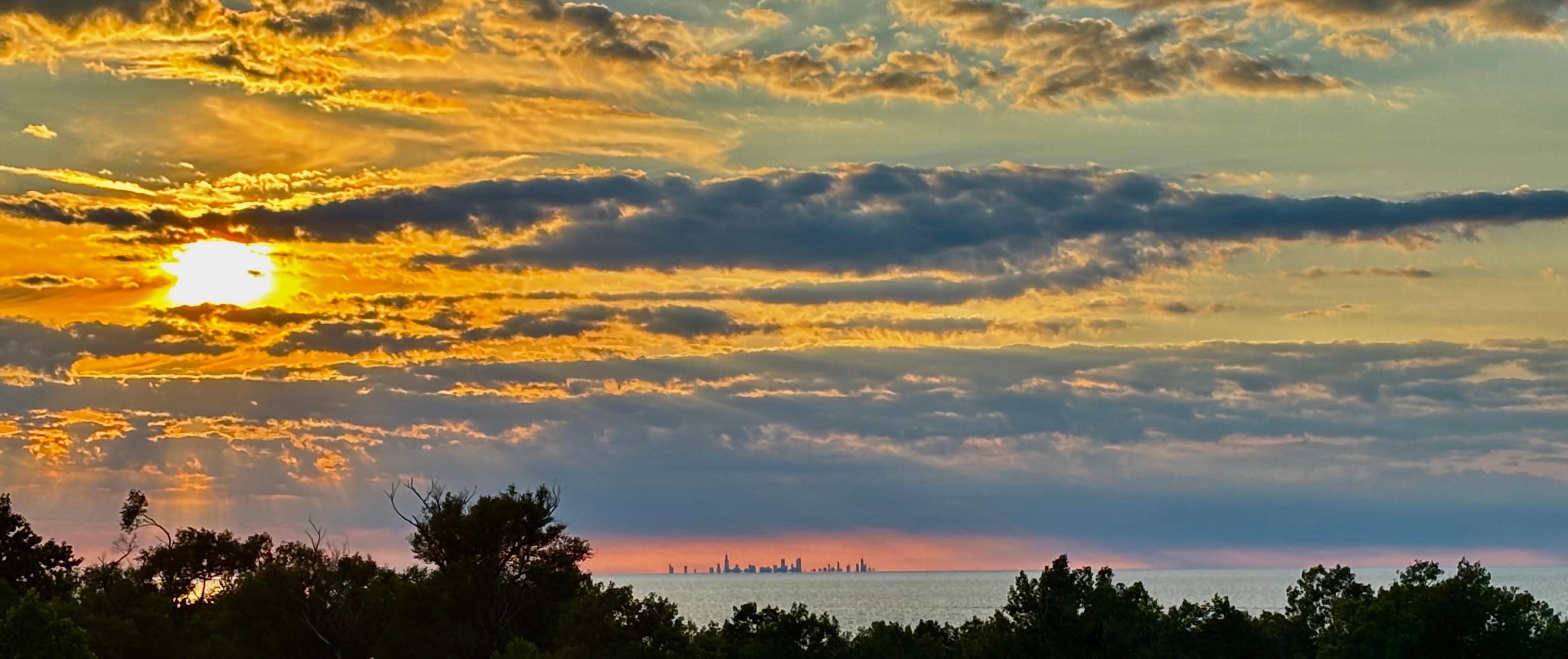 Sunset from the patio