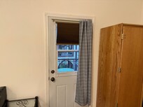 Only window was in the door