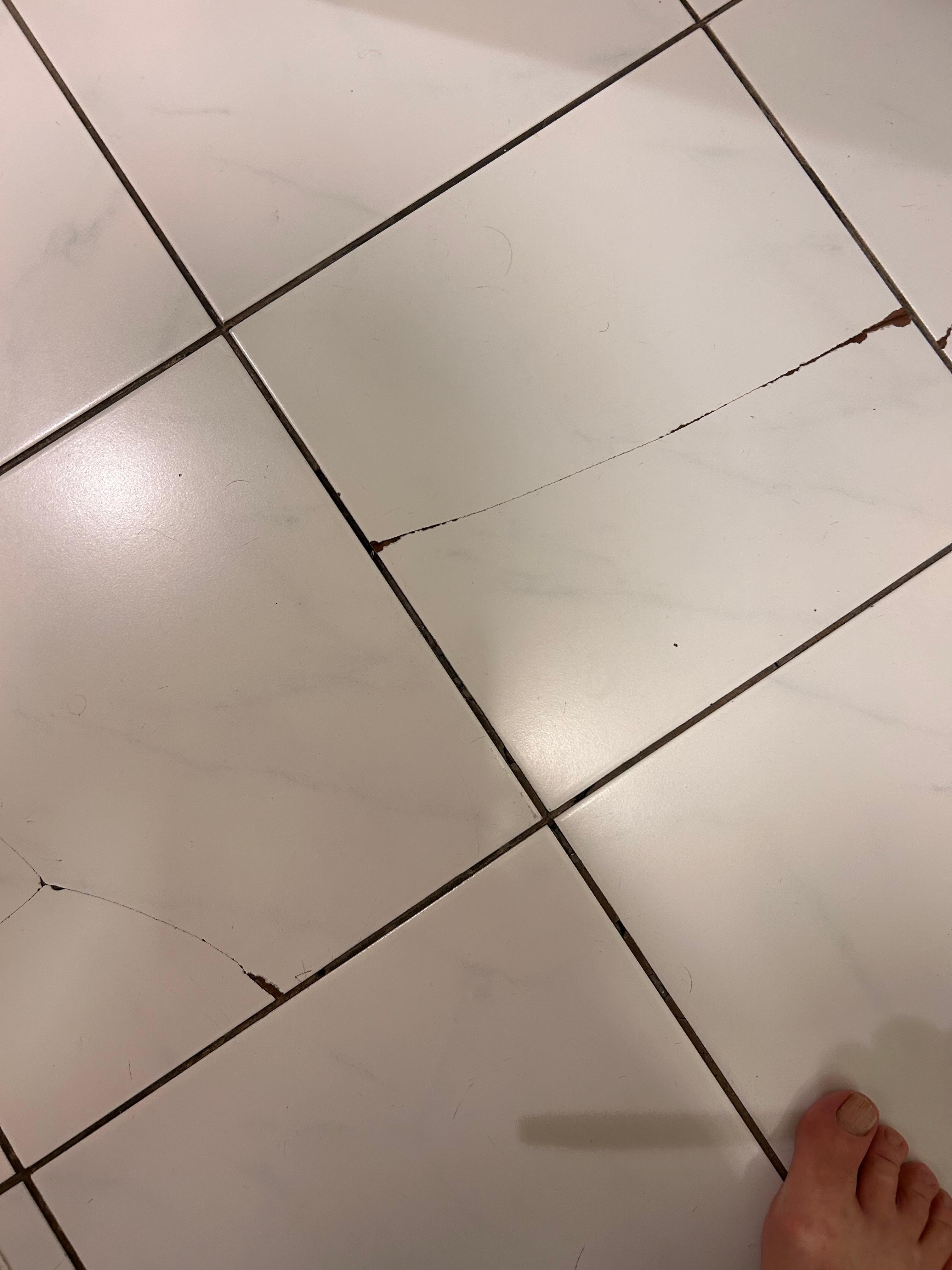 Broken tiles