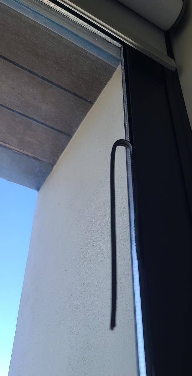 gasket is coming off on sliding door