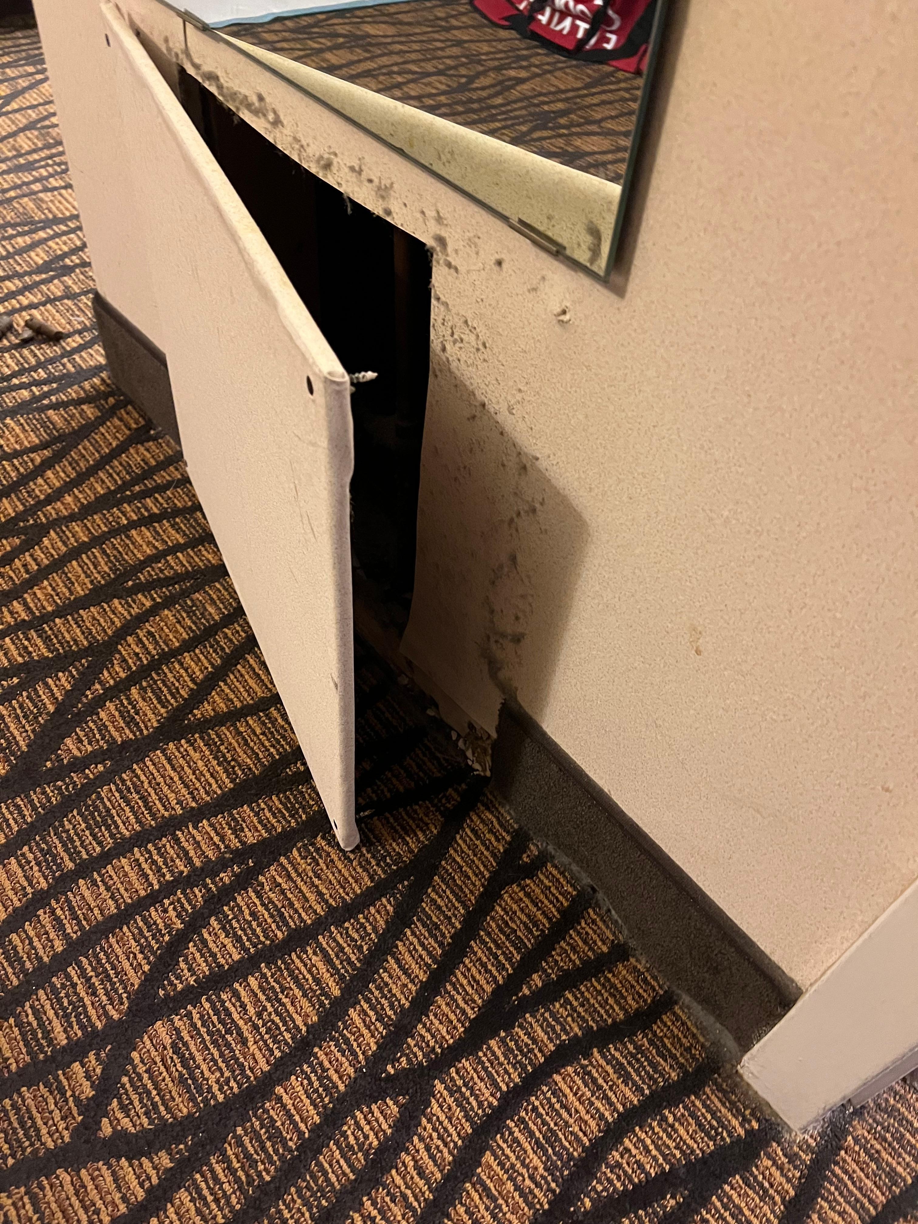 Hole in the wall my dog could have gone through