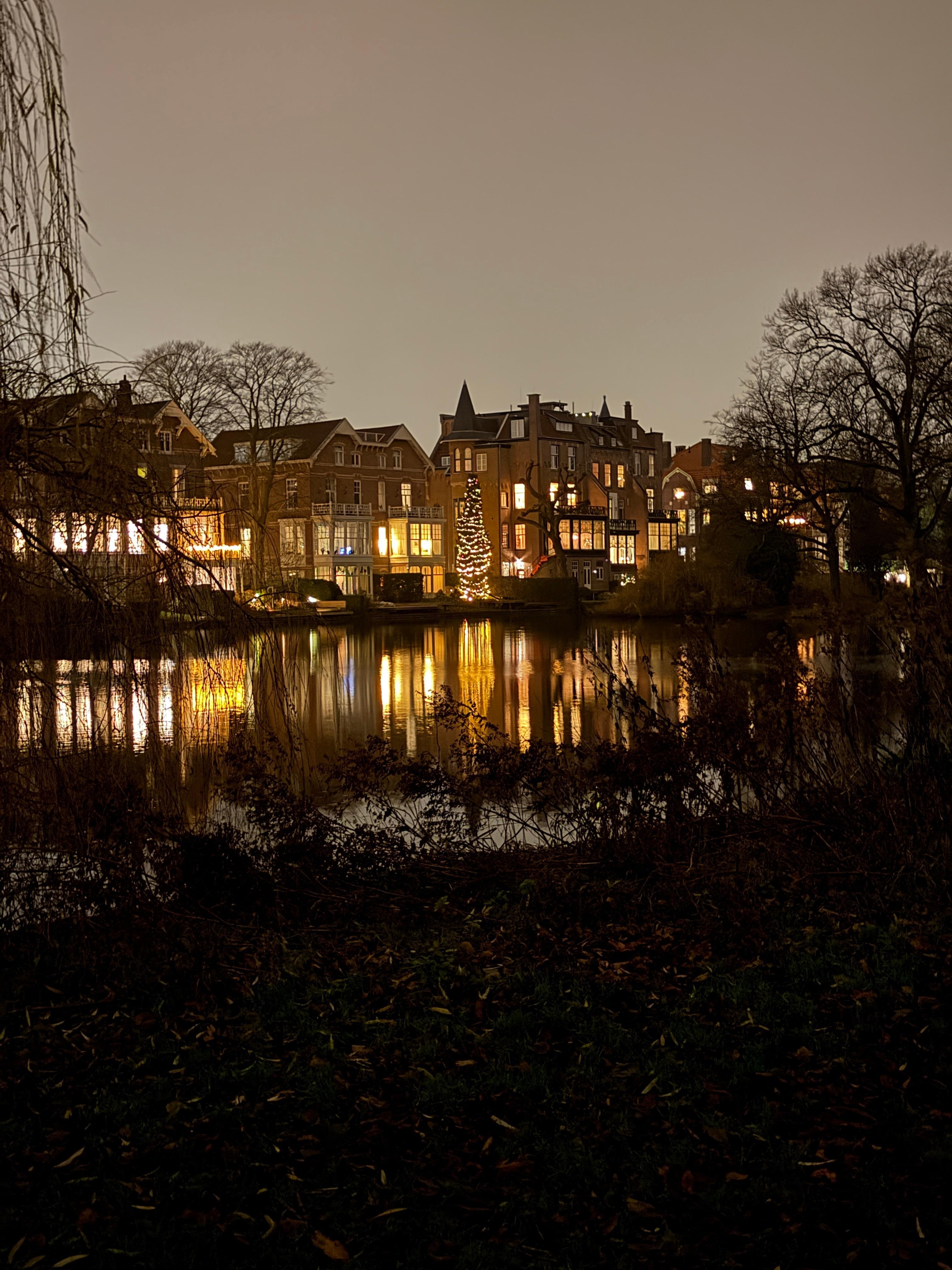 Down the street from the hotel heading to Vondelpark.
