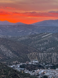 Beautiful sunset from the terrace
