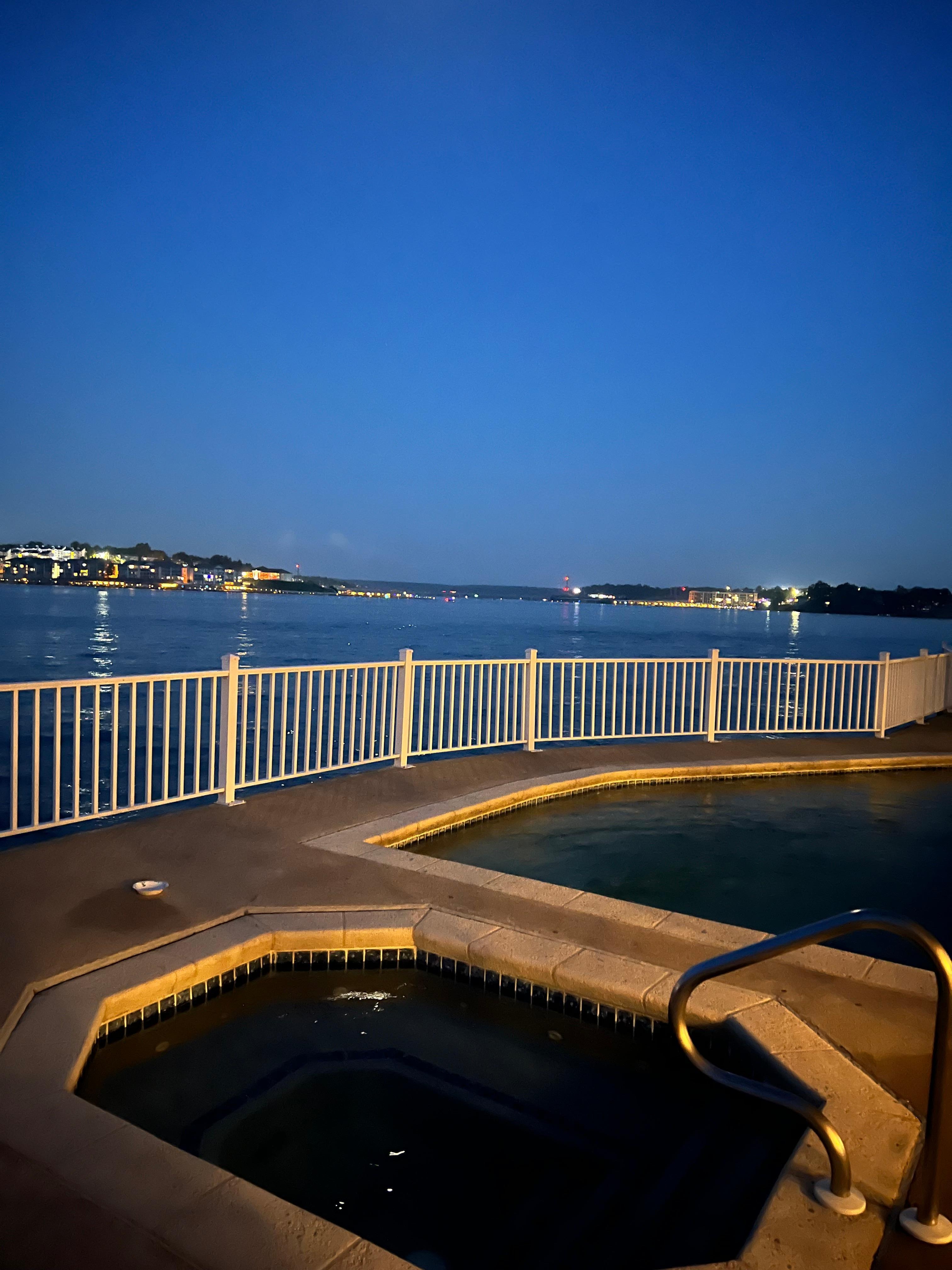 Sunset from pool area