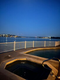 Sunset from pool area