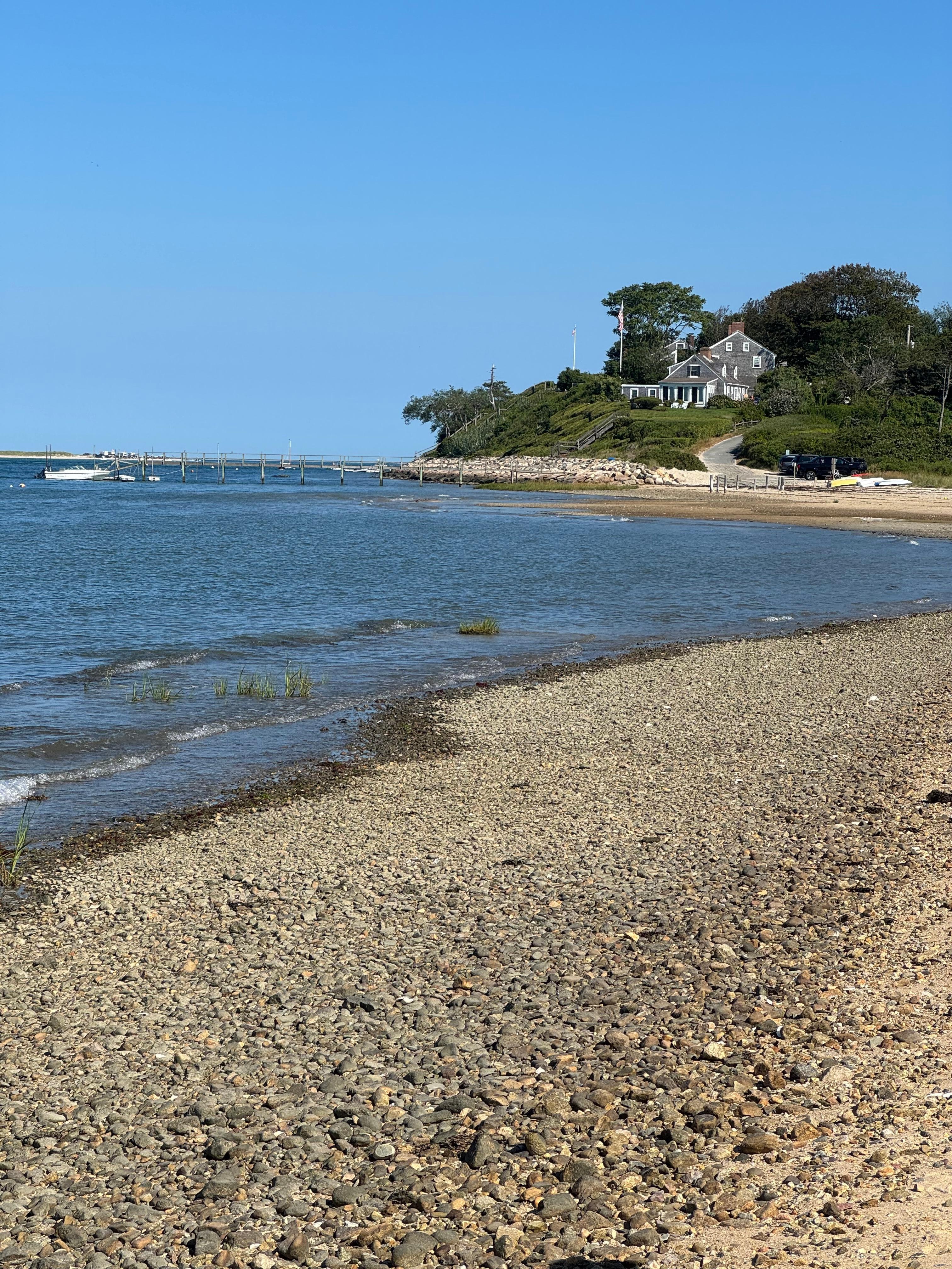 Views from the private beach. 