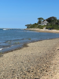 Views from the private beach.