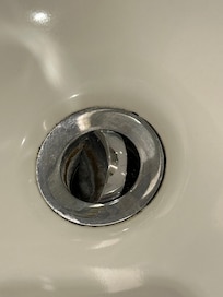 Mold in washbasin.