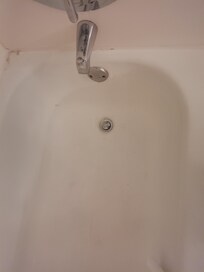 Dirty shower.