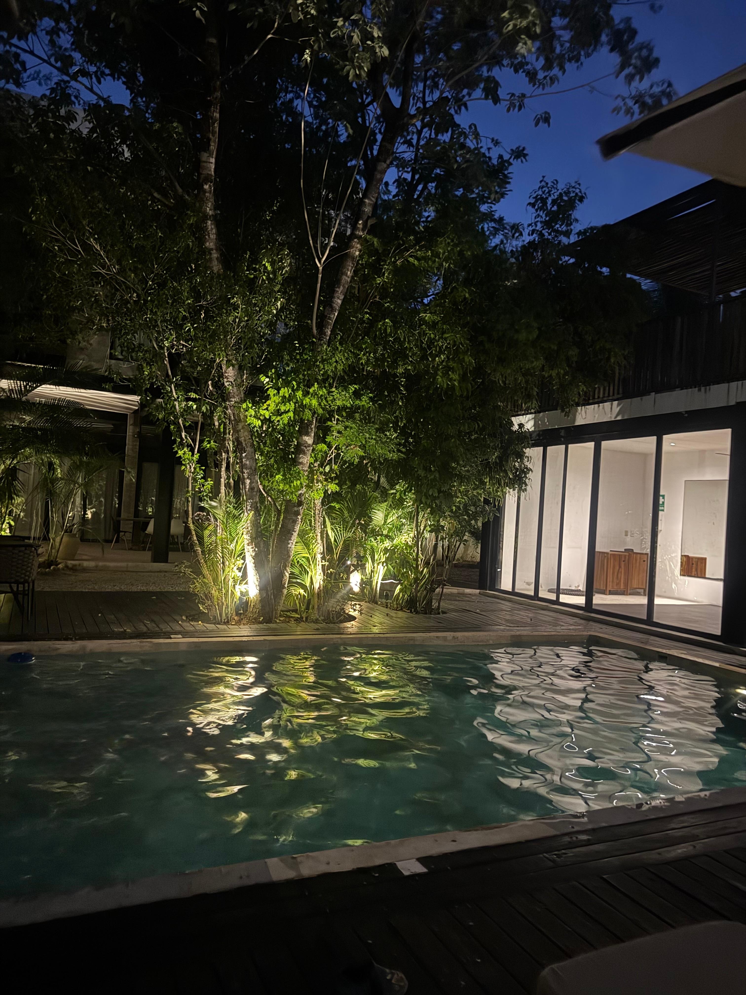 Outside pool