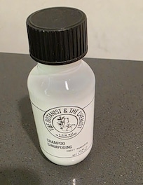 Shampoo already opened and partially used