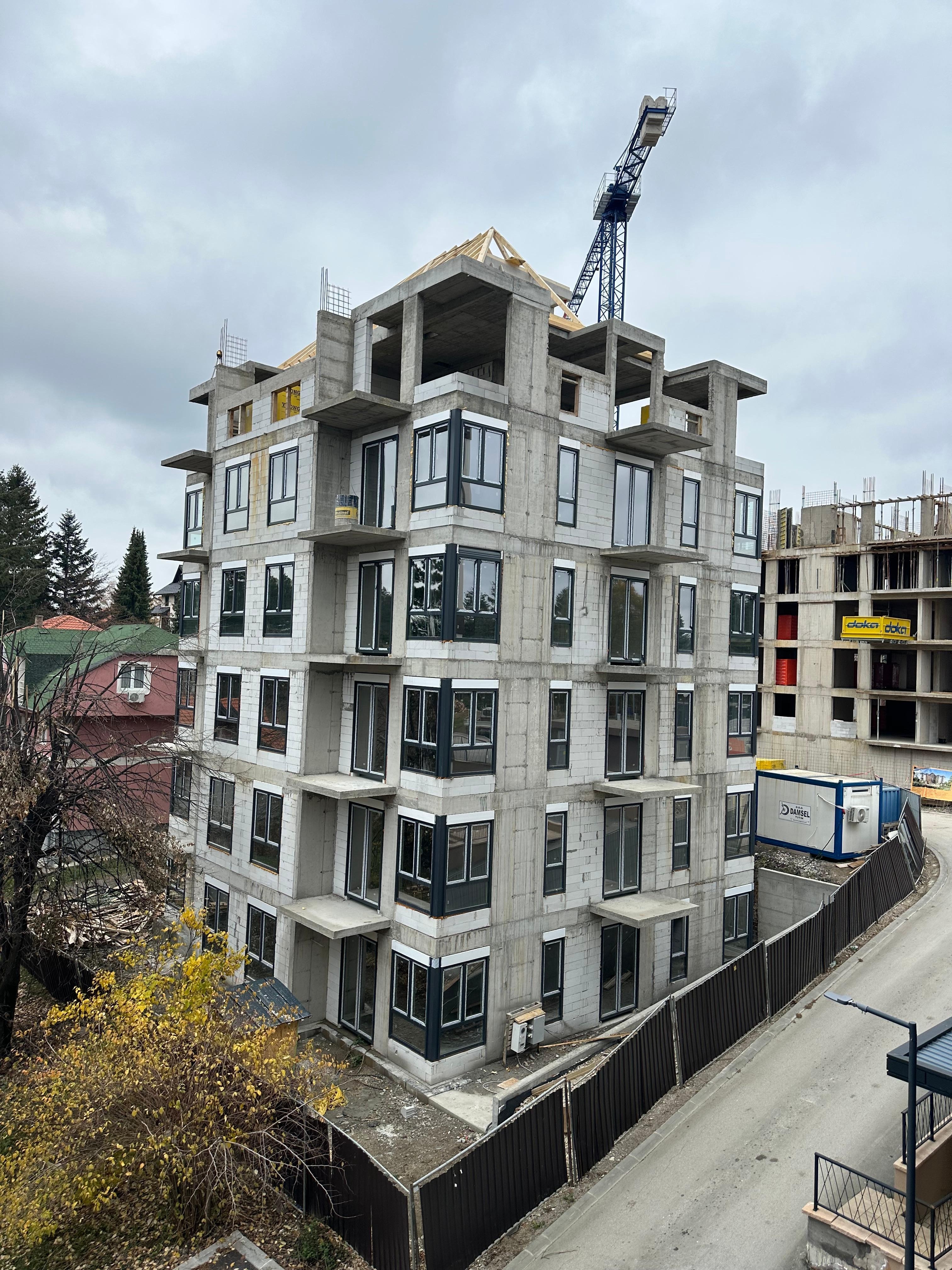 Construction all over the place.