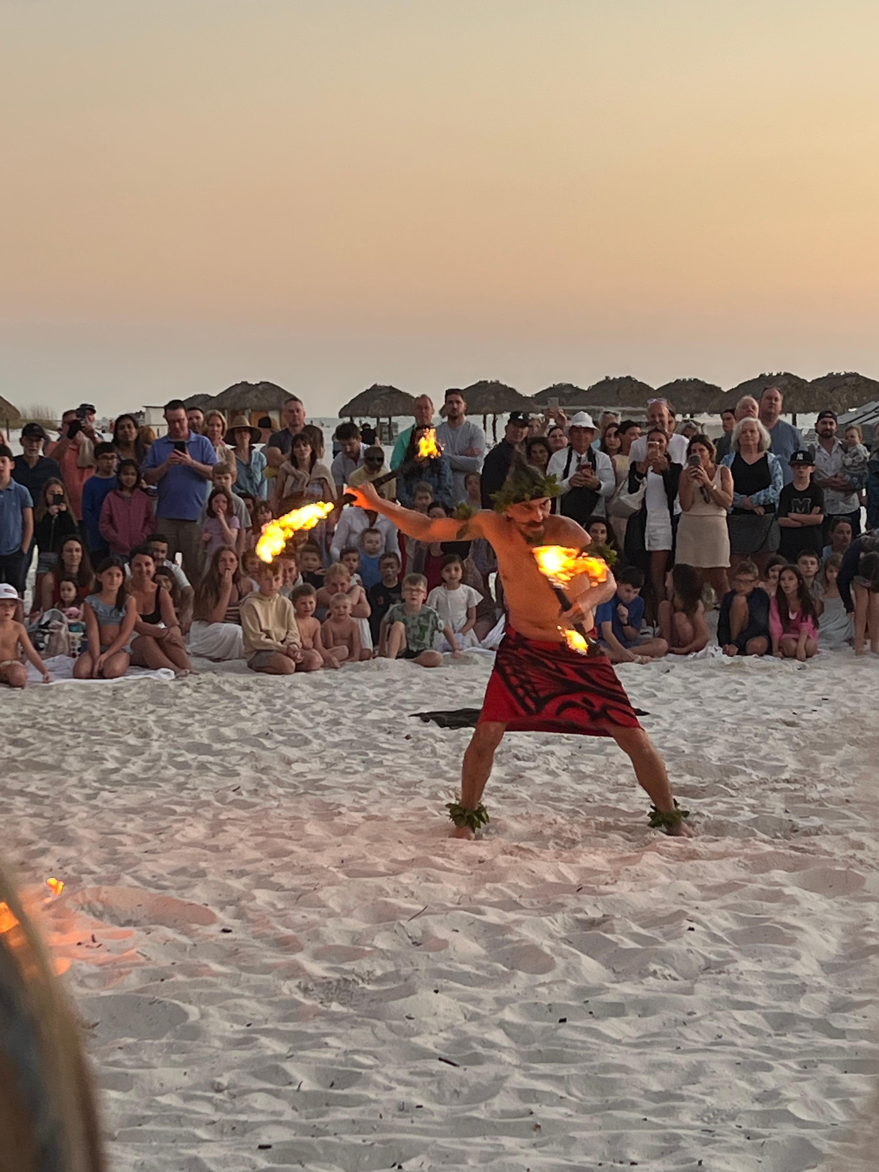 Fire Dancer at the JW Marriott 