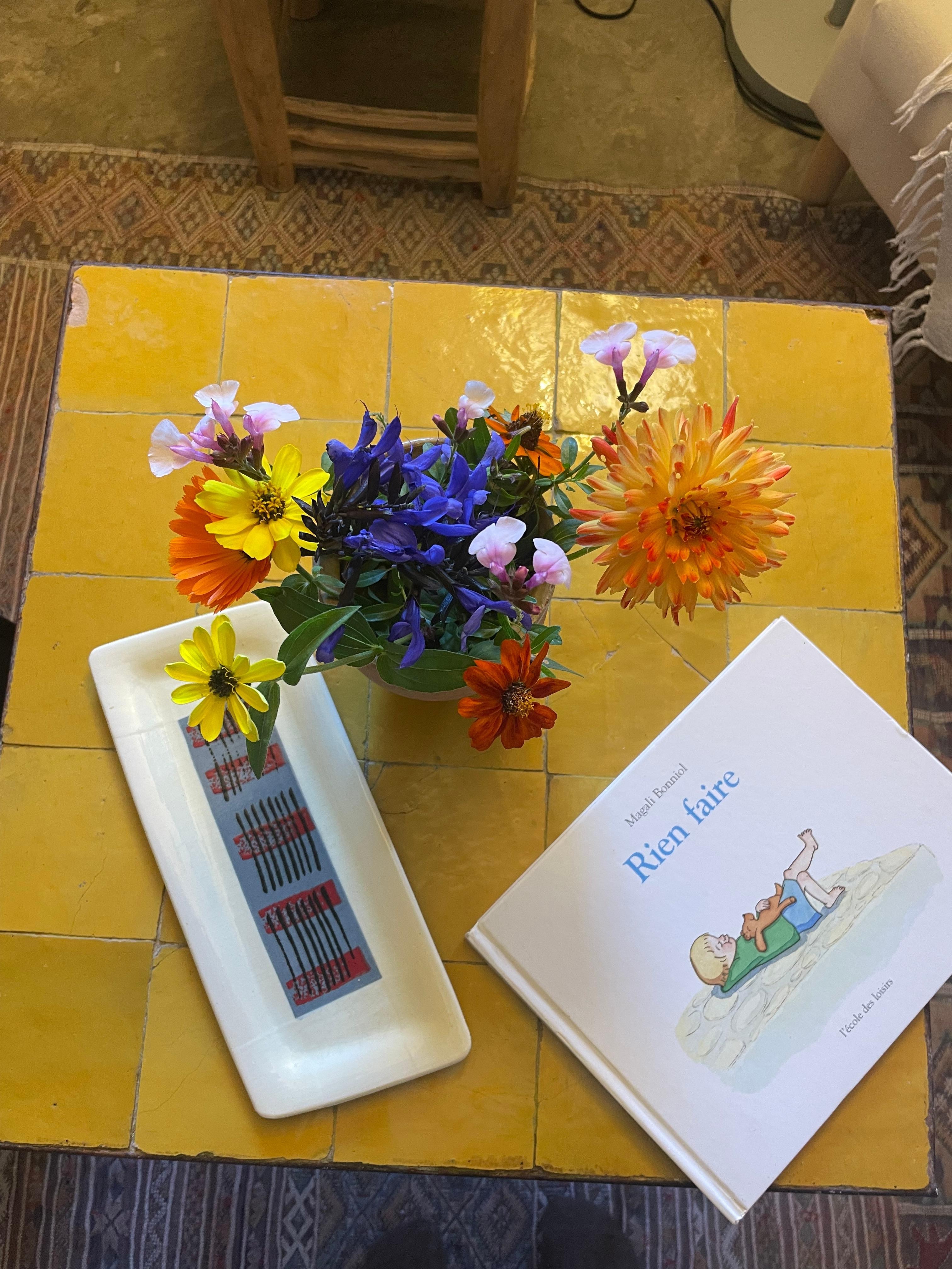 We loved the fresh flowers throughout the house – Nicole said they were the very last blooms to come out of her garden for the year (mid October).