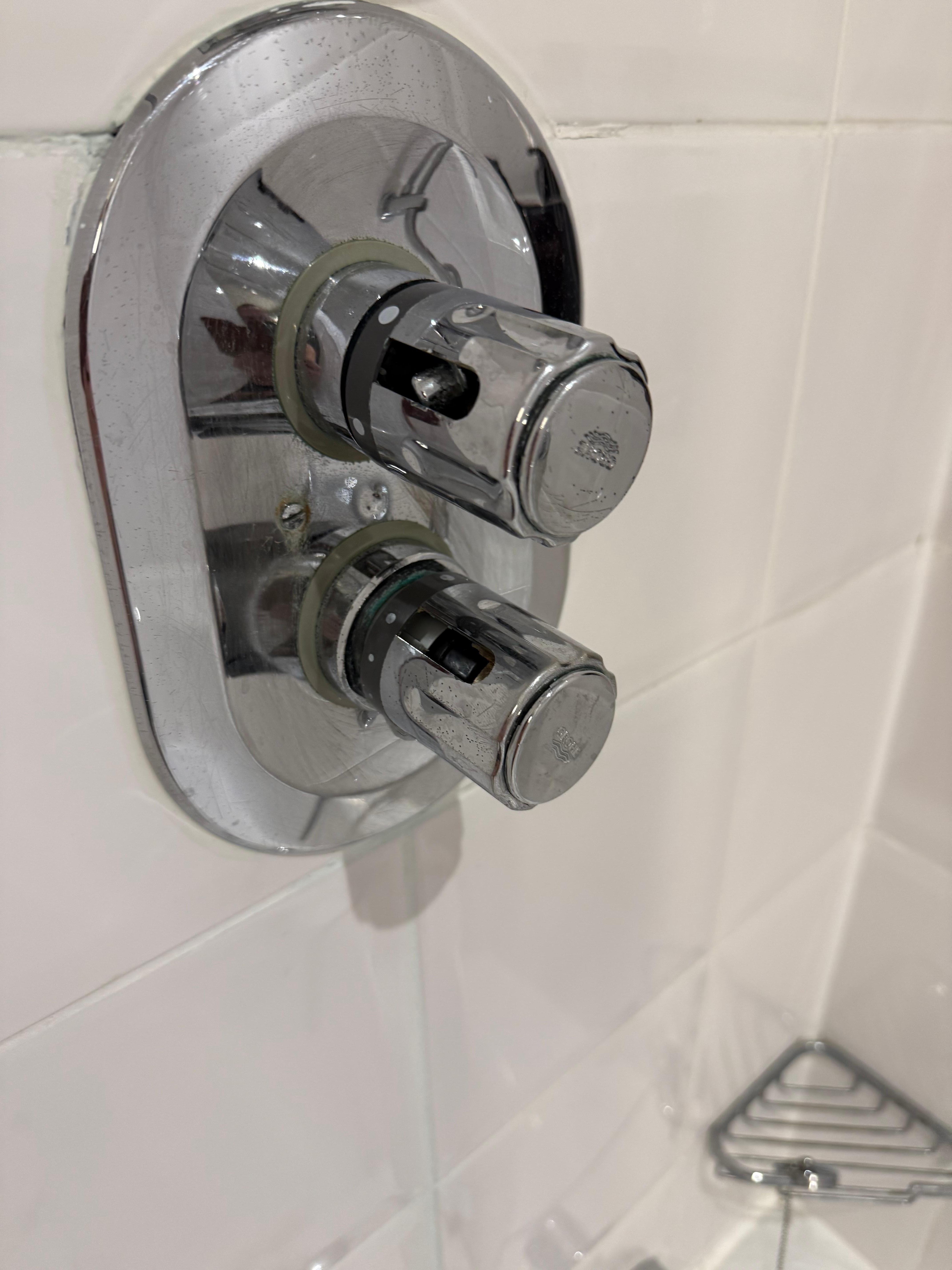 Broken shower knobs