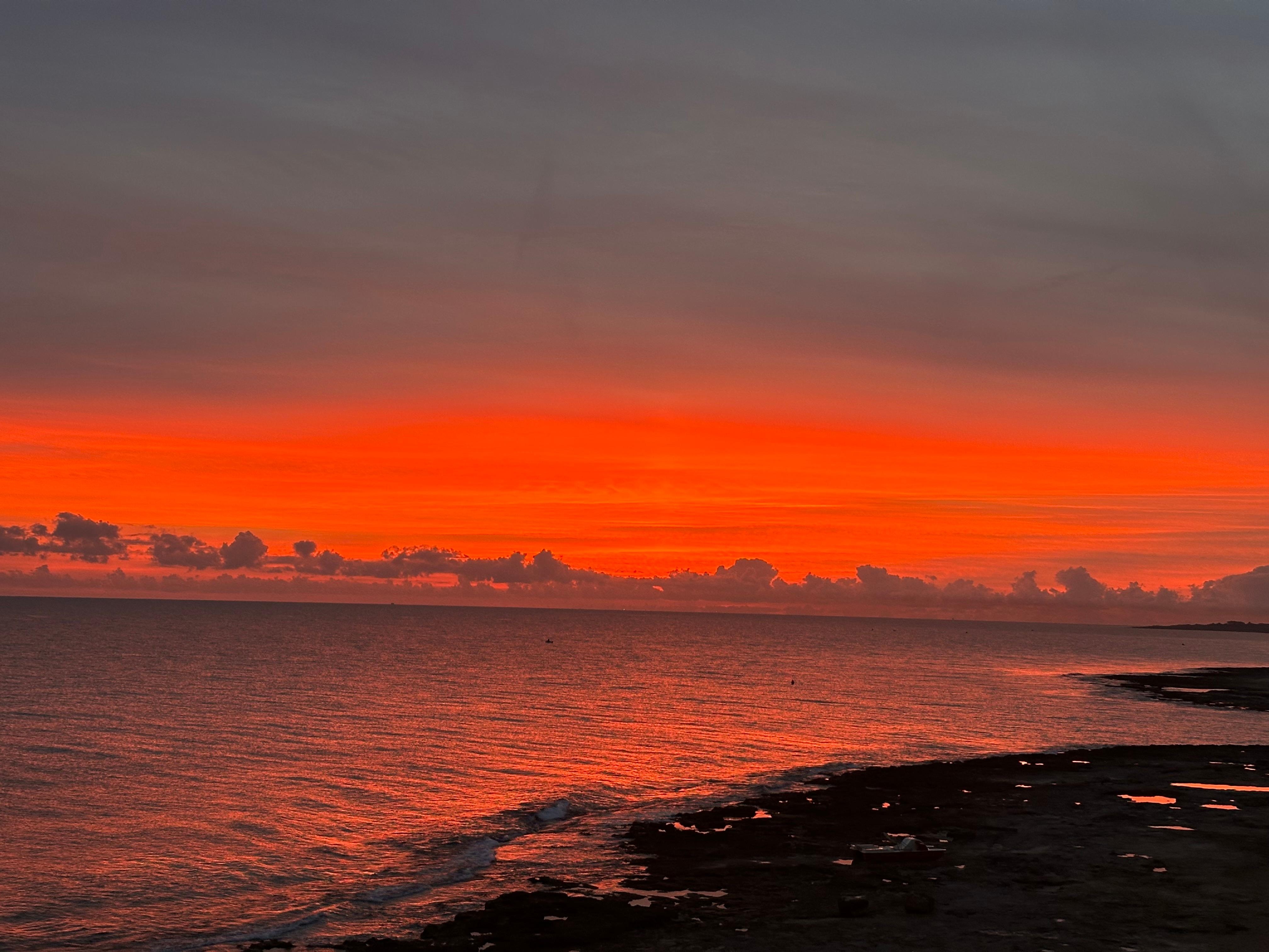 Sunrise from balcony