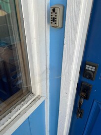 The exterior entrance had cobwebs to enter. Clearly no one entered before us to clean the place.