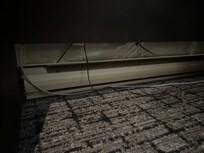 Underneath the study desk