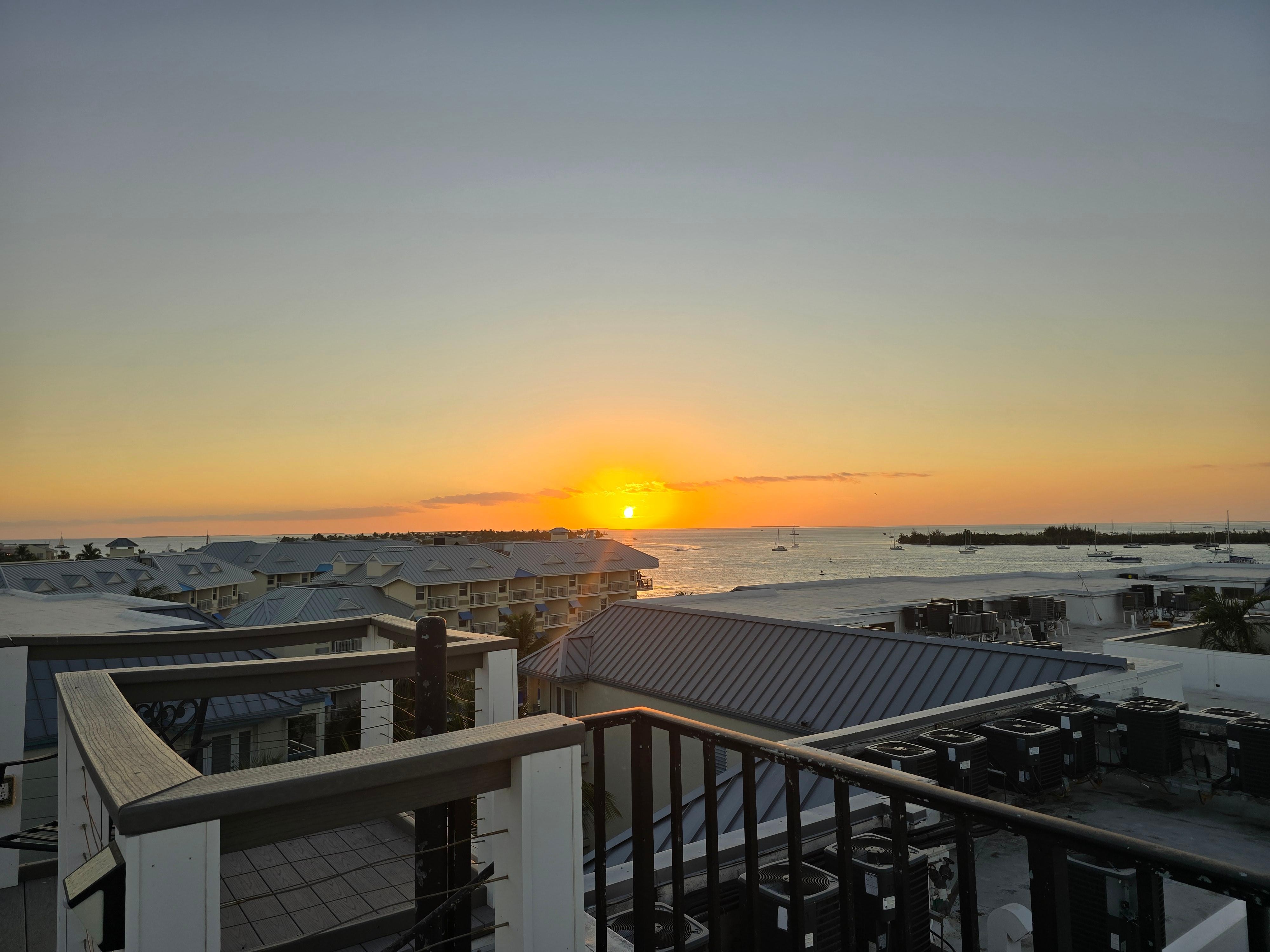 Sunset from rooftop