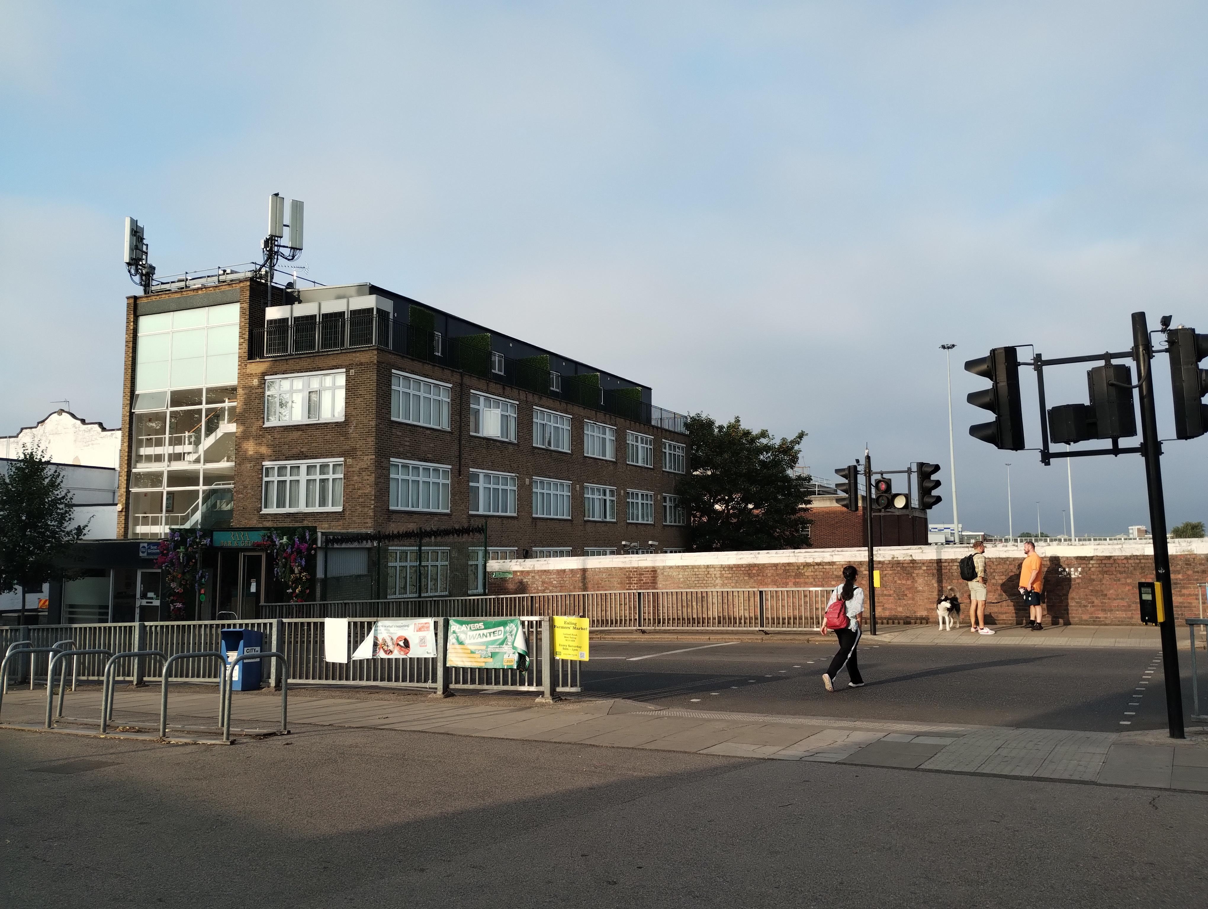 The outside of the hotel