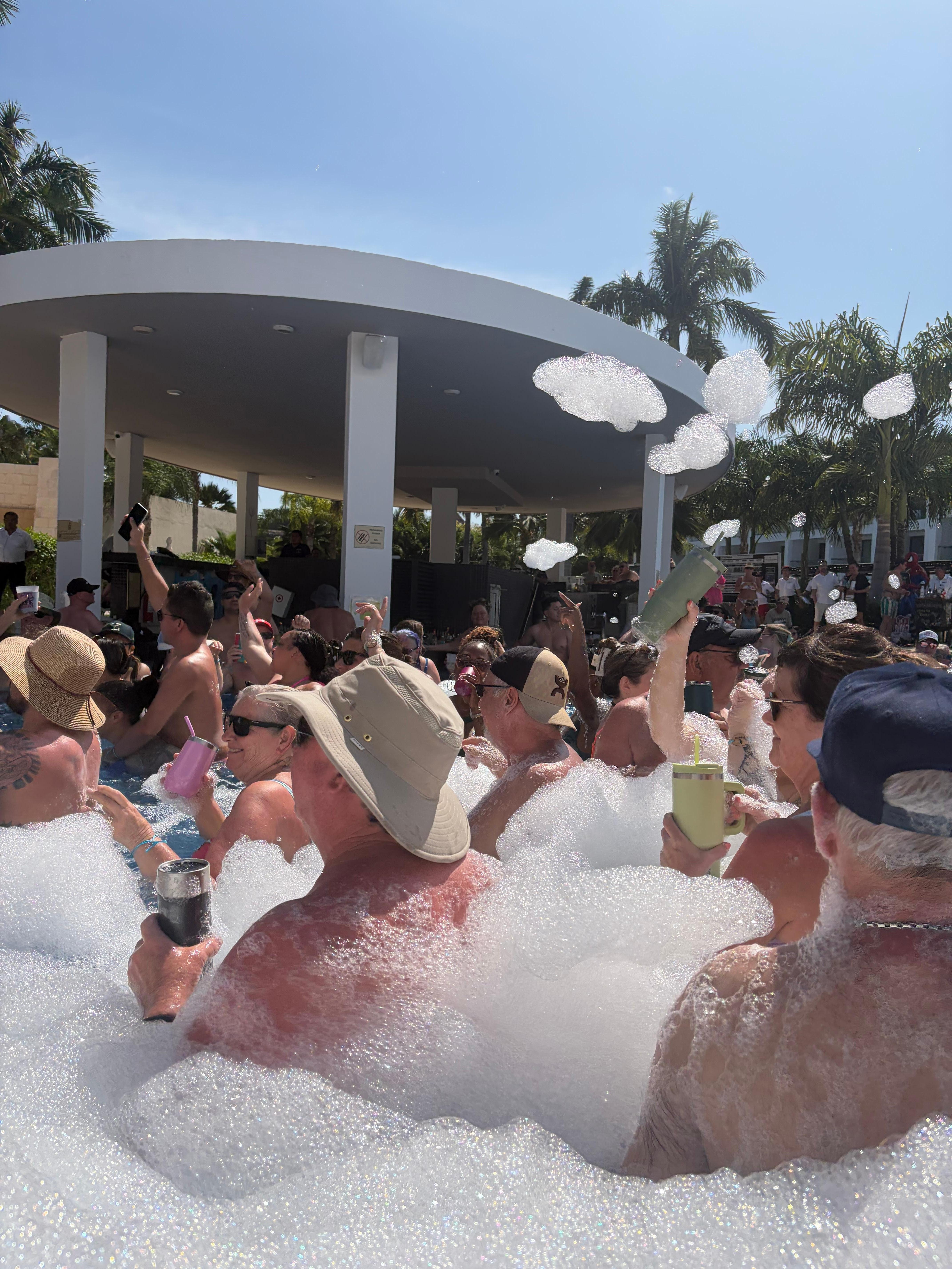 Foam party on Saturday! 