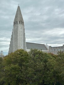 View of Hallgrimskirkja from my room
