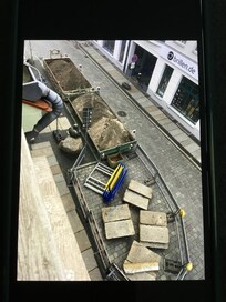Baustelle vor der Tür