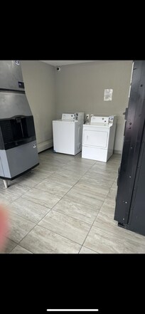 Clean laundry room