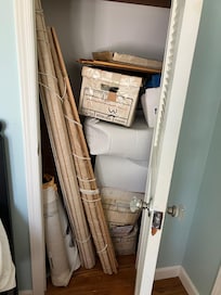 One of the bedroom closets