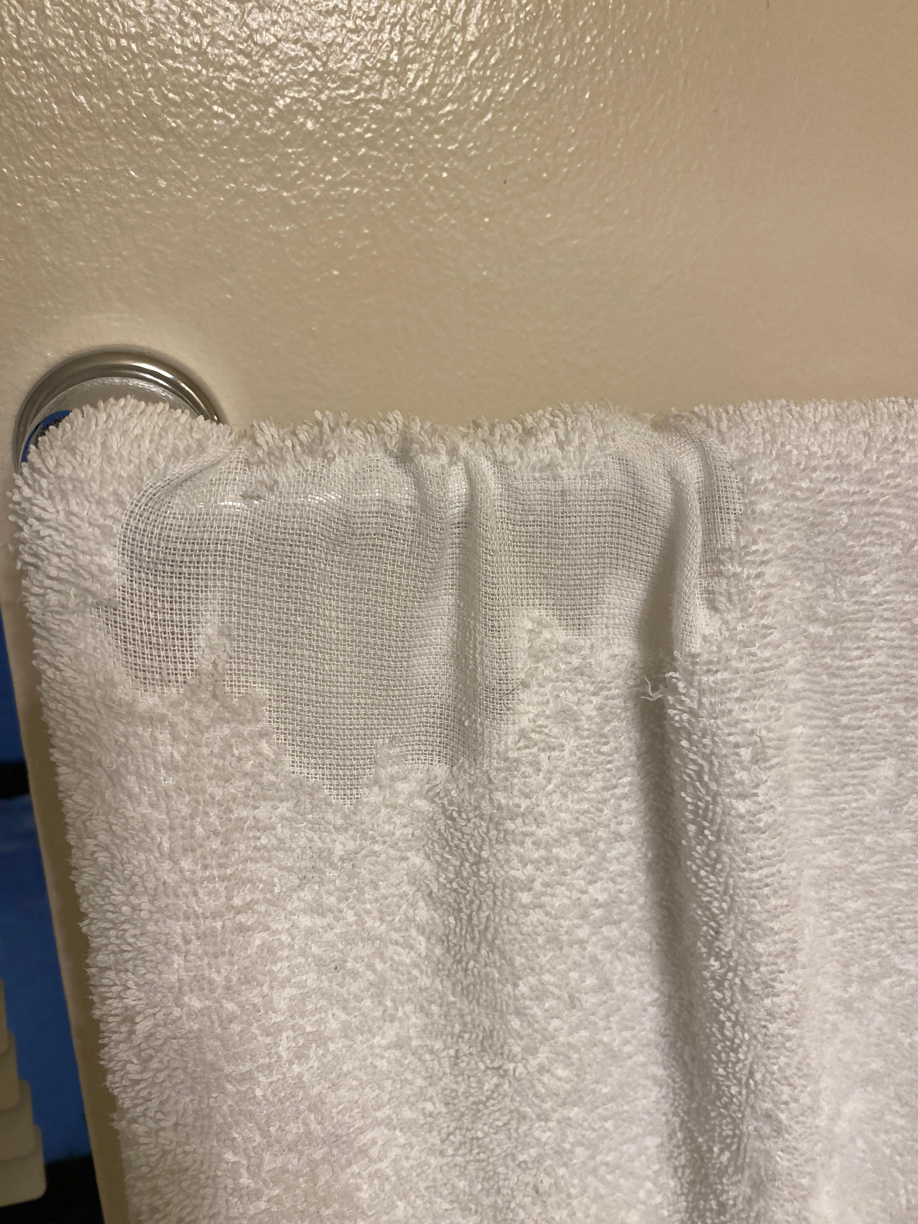 Threadbare towels