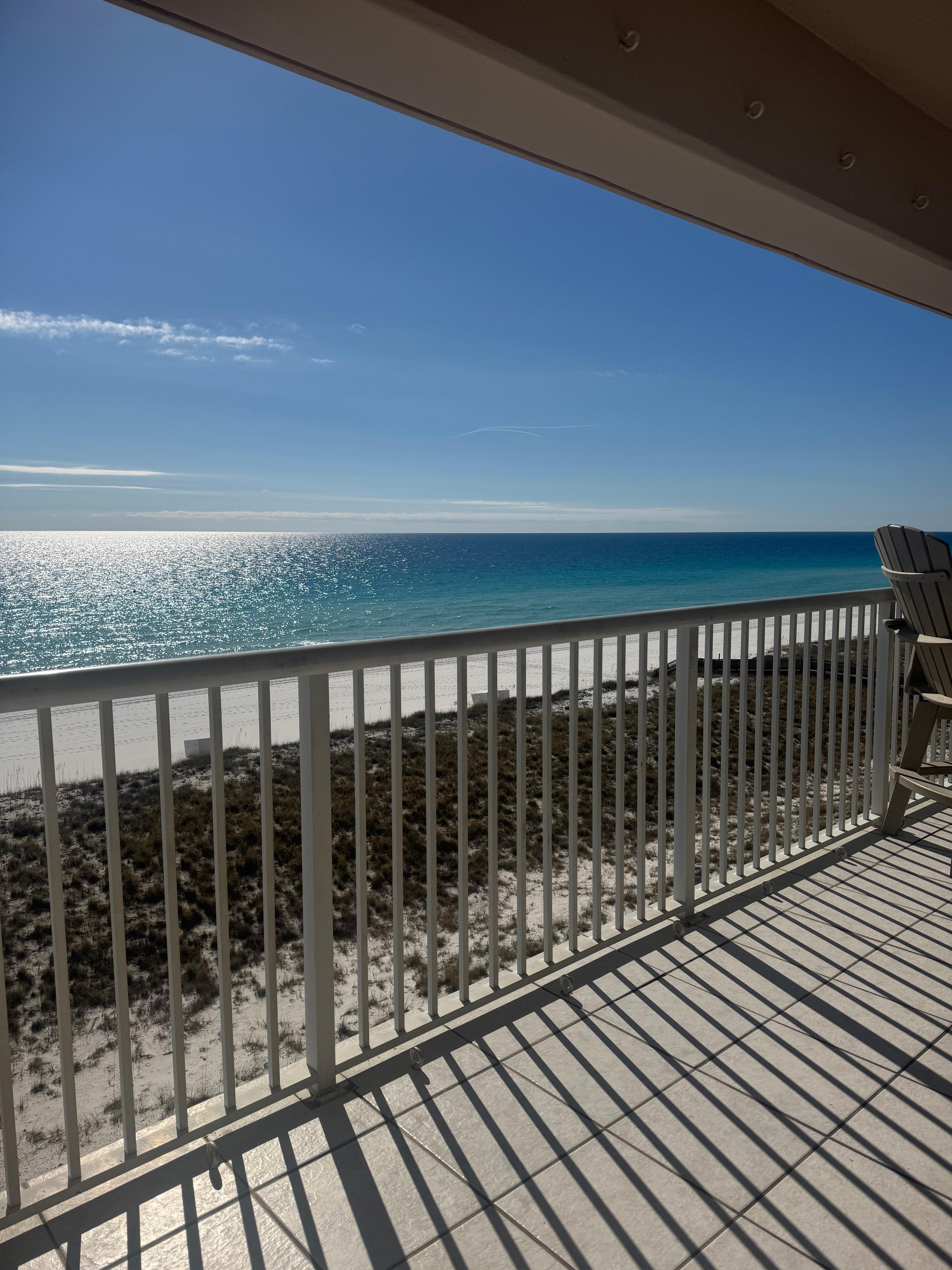 Relaxing view of the ocean from the balcony!