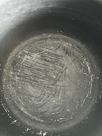 Einer der Töpfe in der Küche