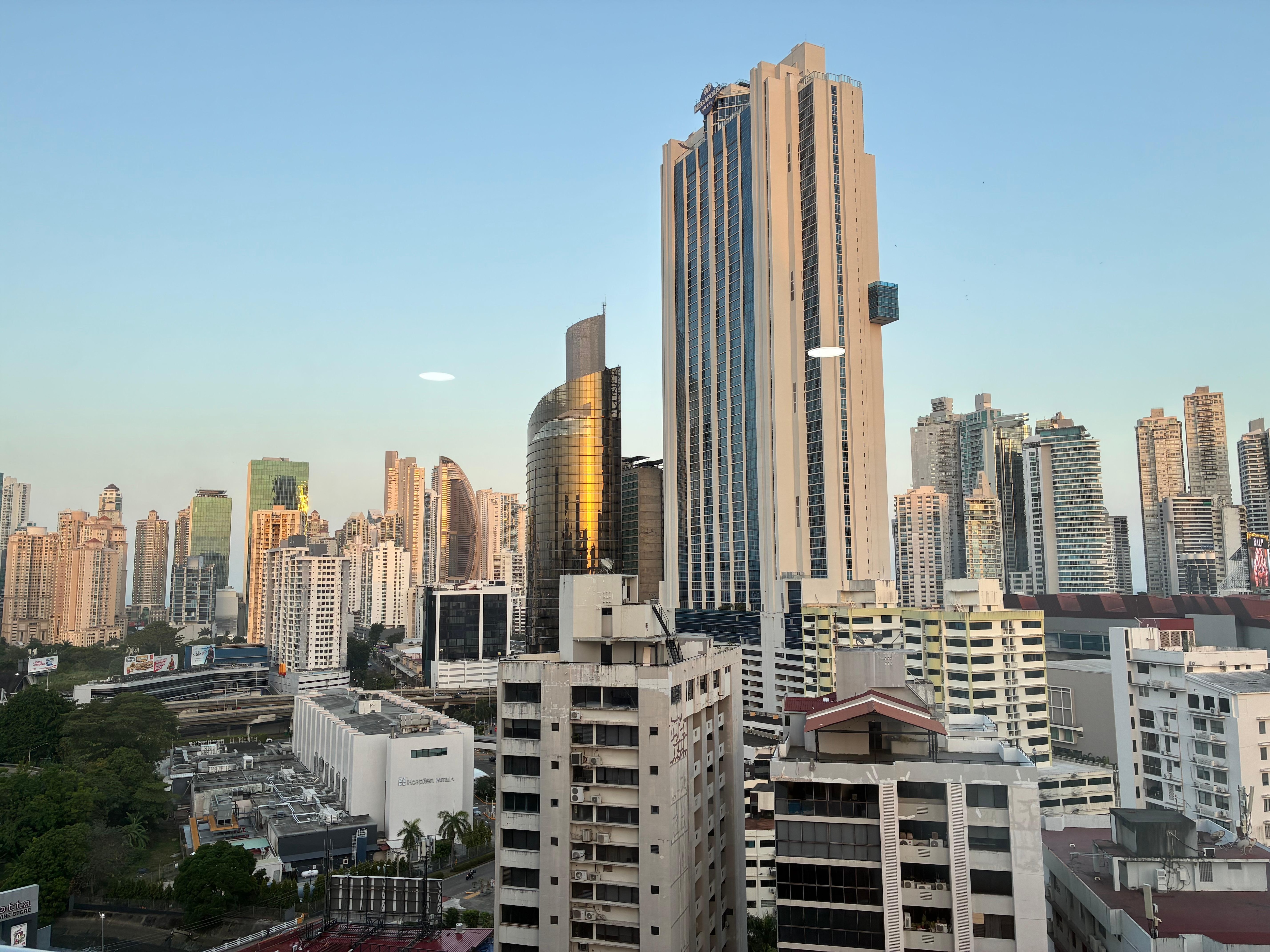 The amazing view from the apartment 