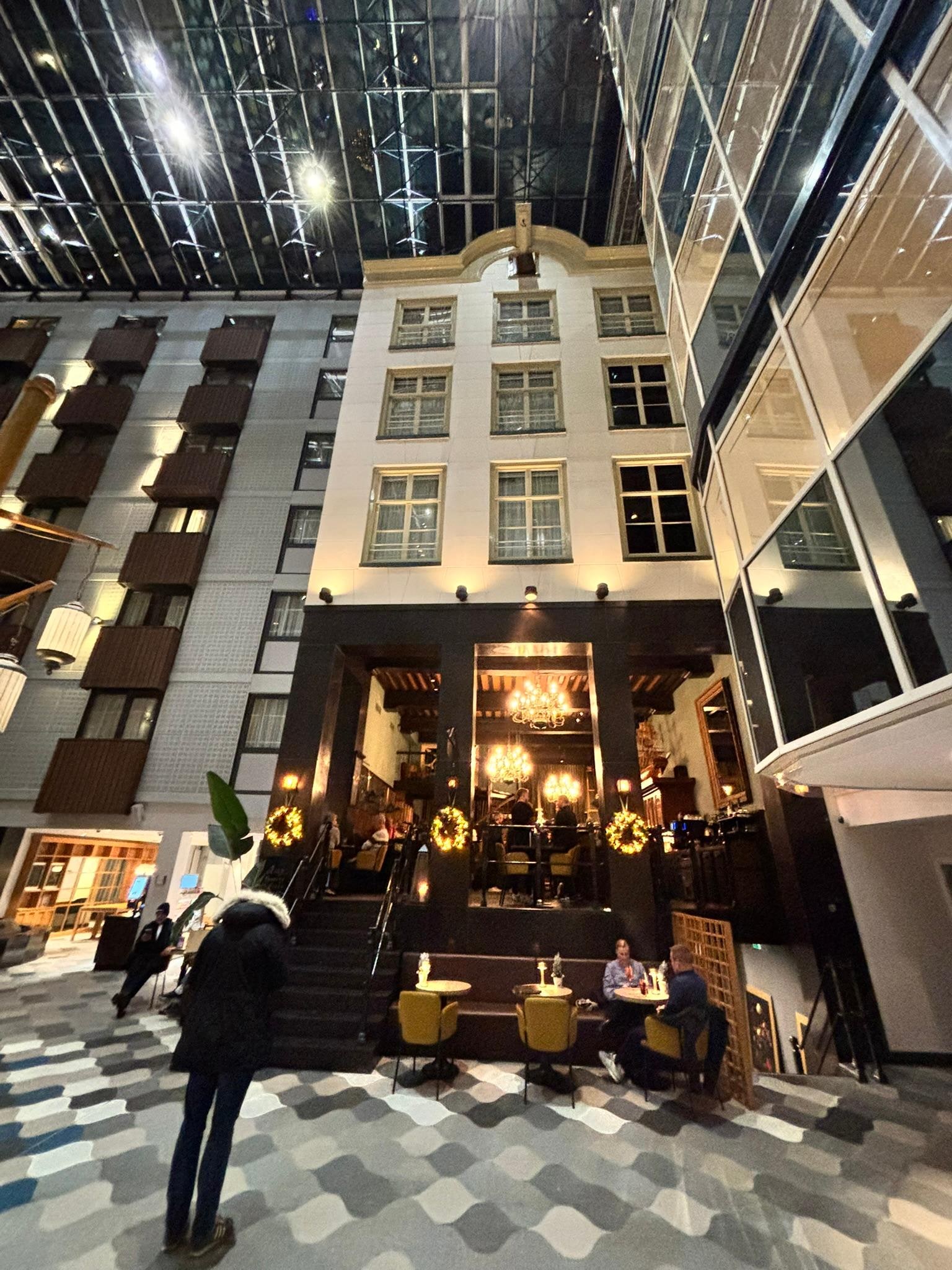 View of bar (old church) from reception