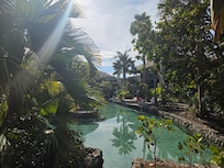 Salt water swimming pool