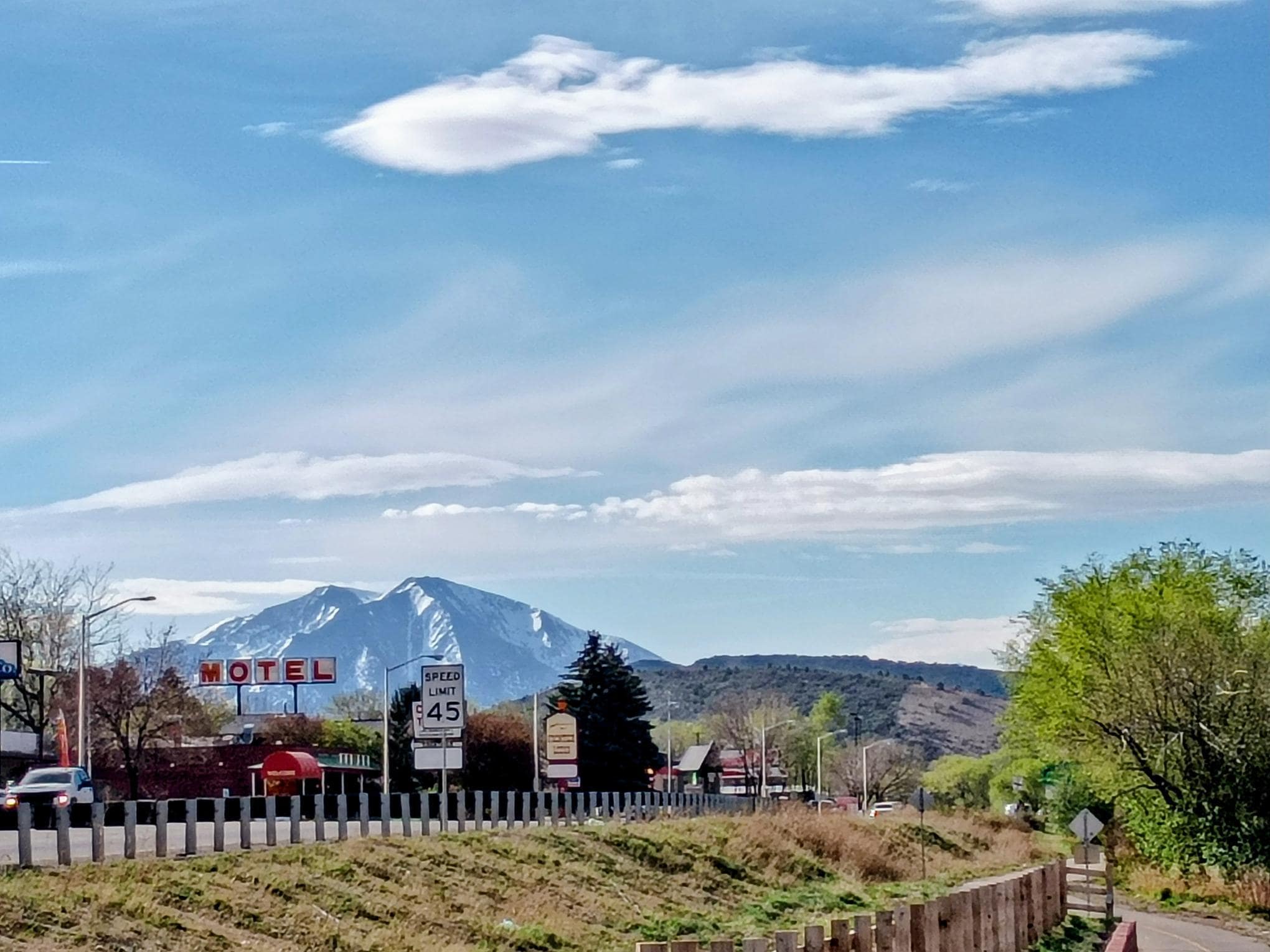 View of Mt. Sopris from Glenwood Springs.