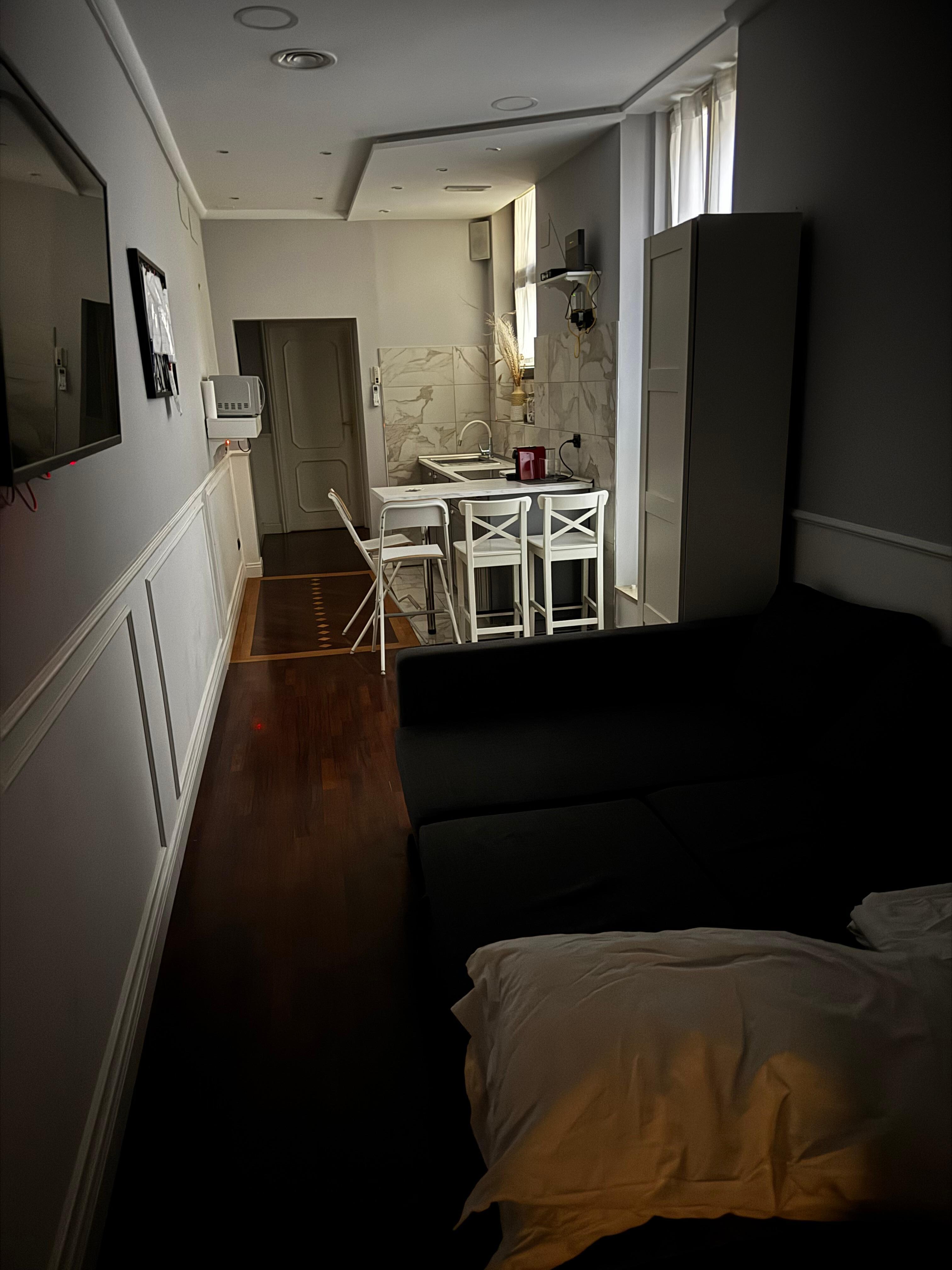 Inside apartment.