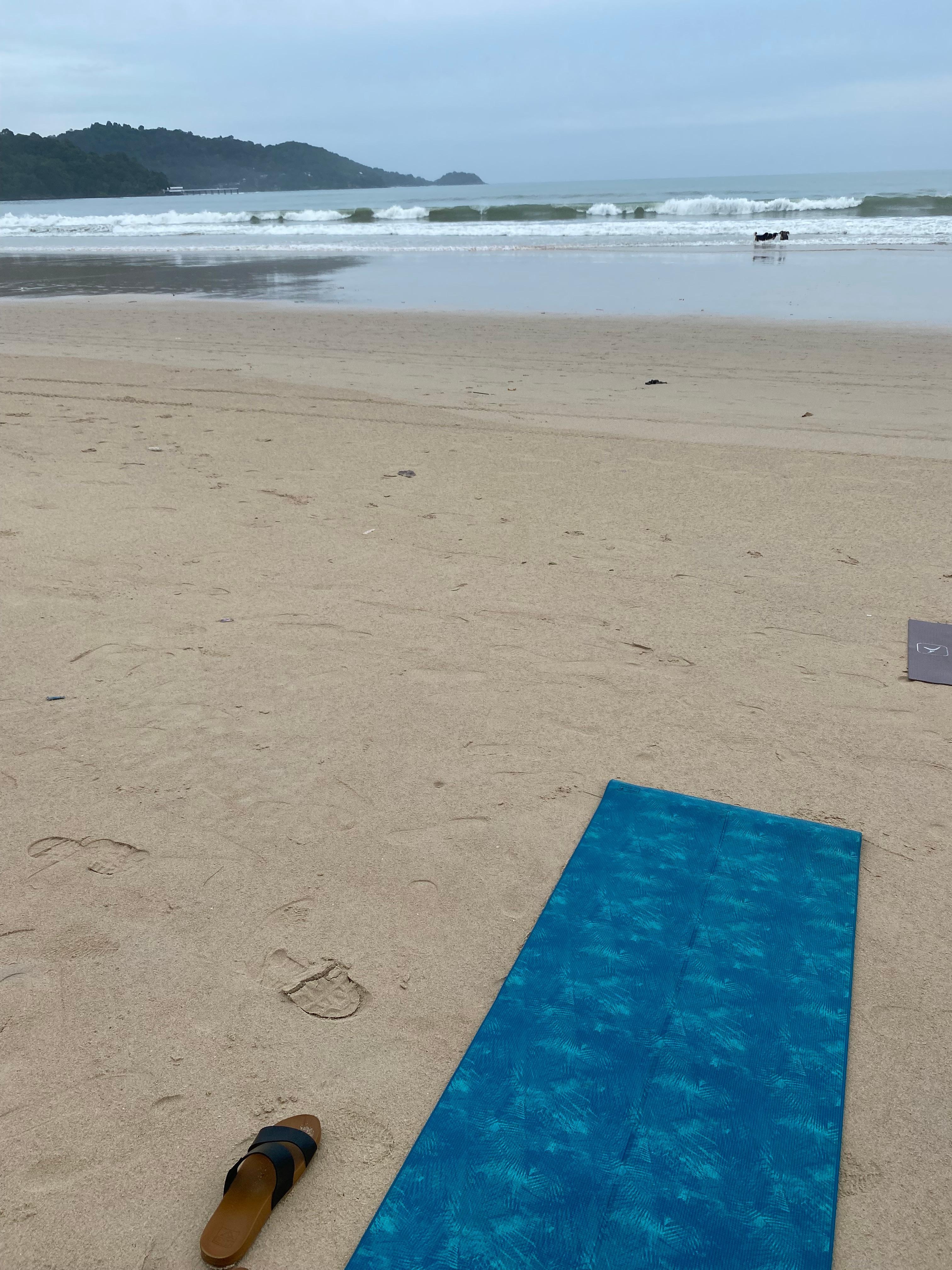 Beach yoga