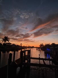 Aussicht vom hauseigenen Bootssteg