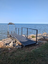 Steps to the lake