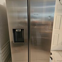 Fridge riddled with dents
