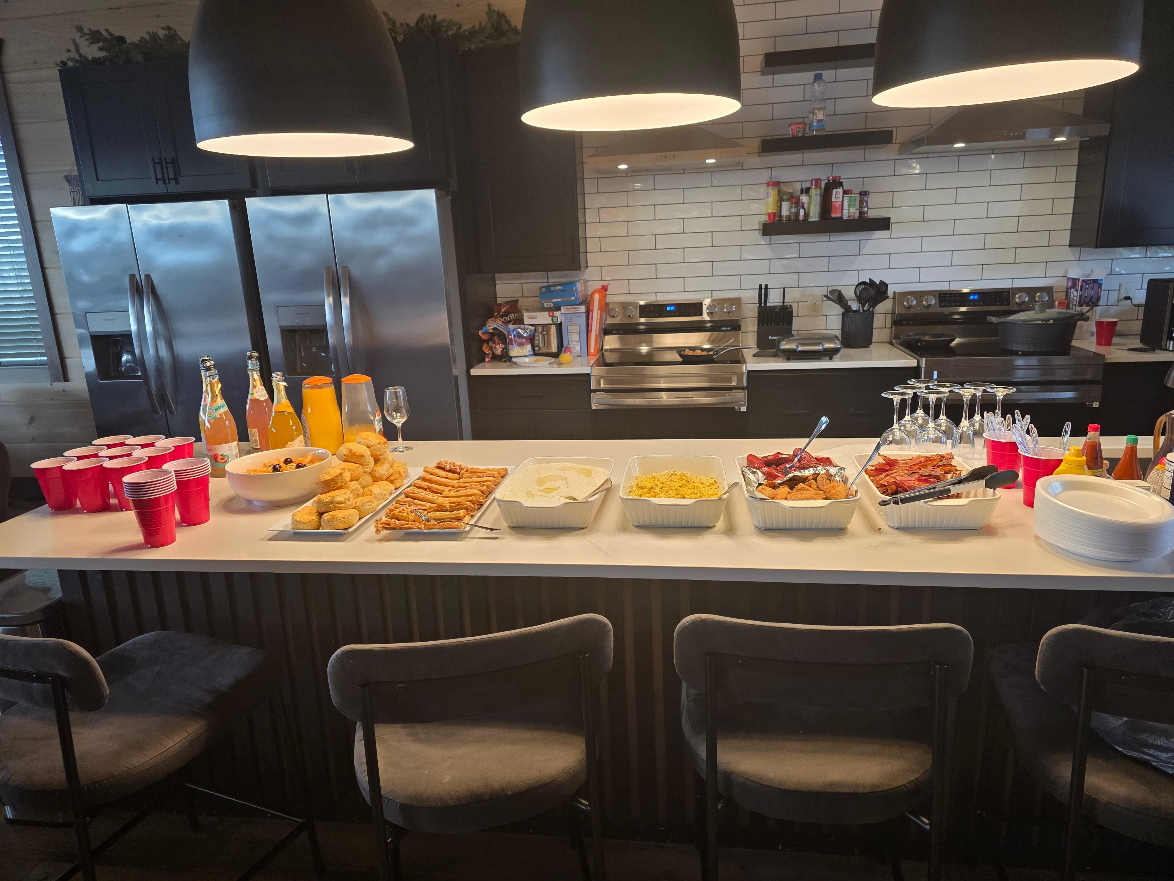 Breakfast spread for the birthday girl