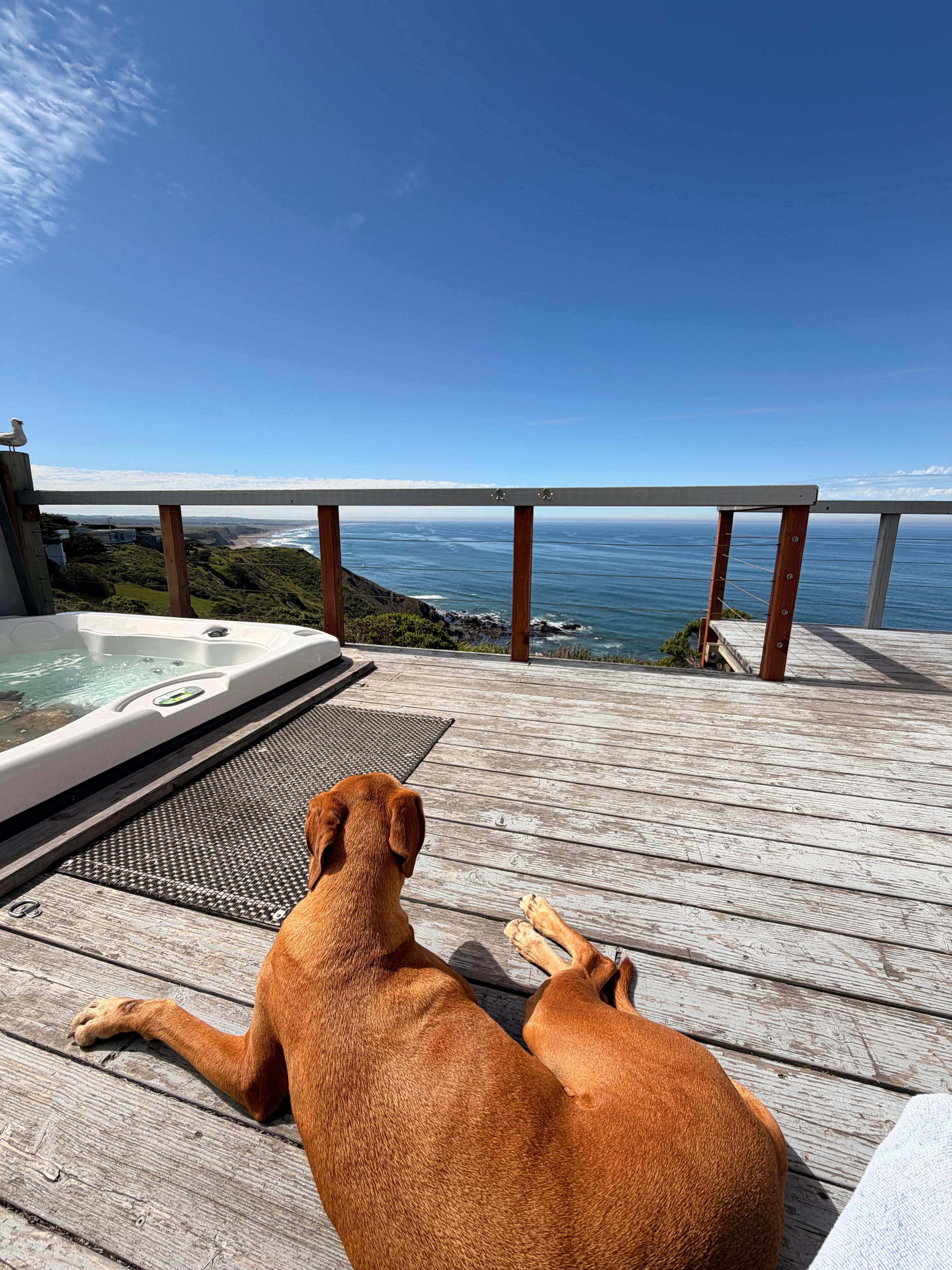 Views from the deck by the hot tub