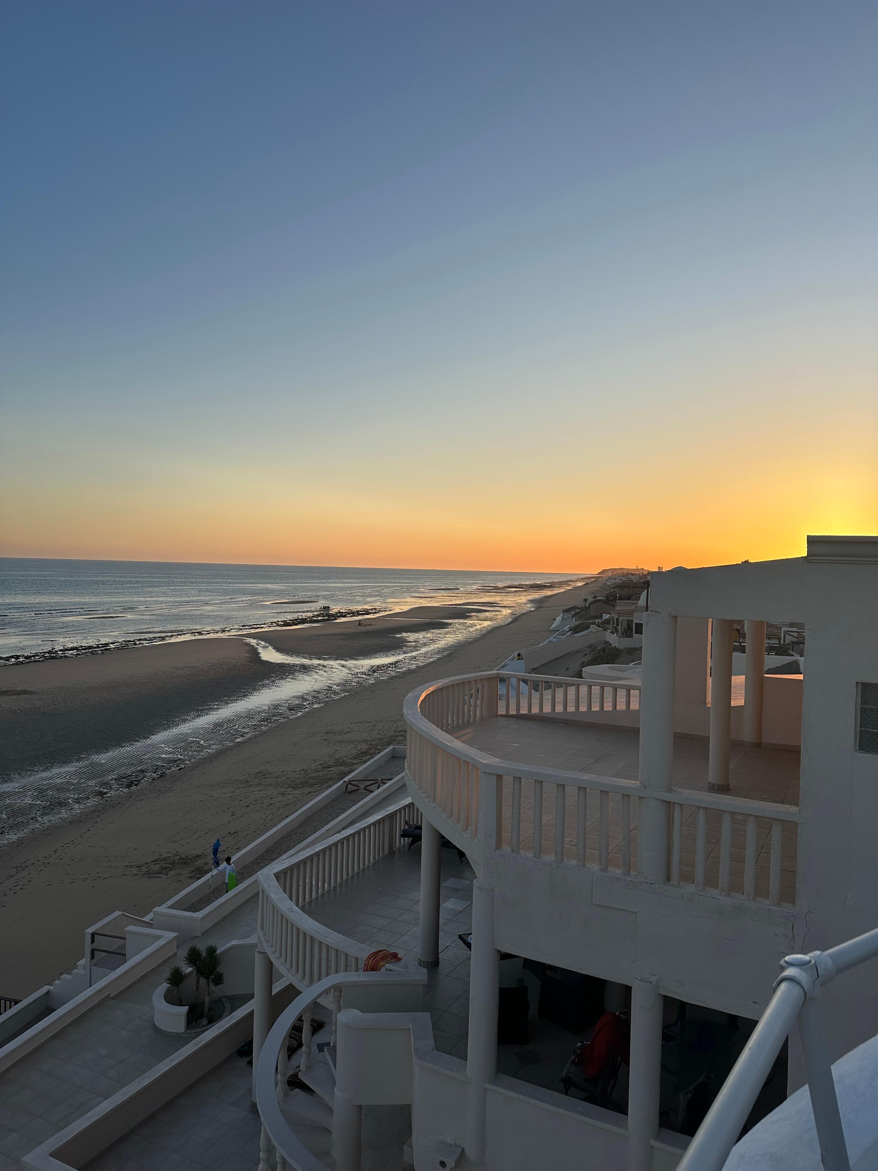 Sunset looking to the right off the patio